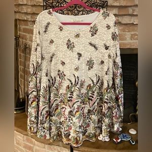 BaiShengGT Lacey Floral Tunic